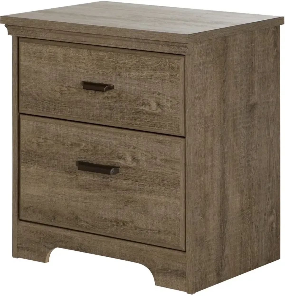 Versa Weathered Oak Double Dresser & Nightstand - South Shore