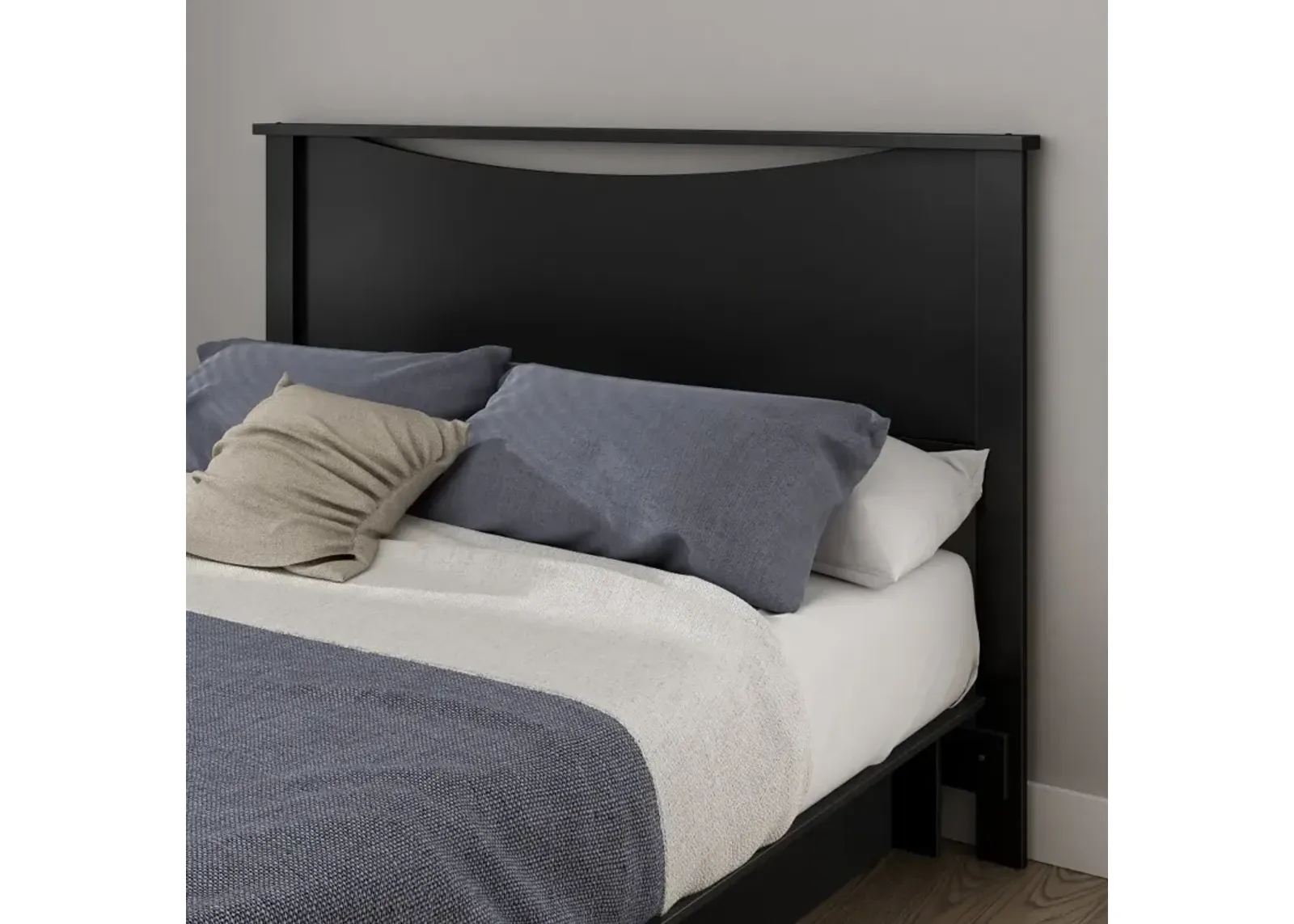 Gramercy Black Full/Queen Headboard - South Shore