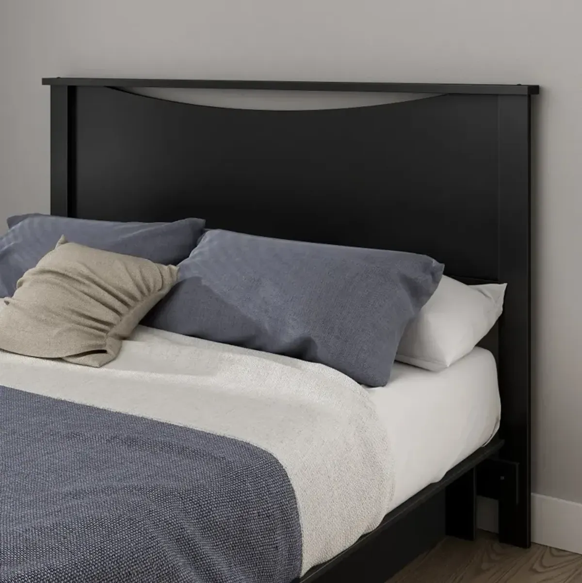 Gramercy Black Full/Queen Headboard - South Shore