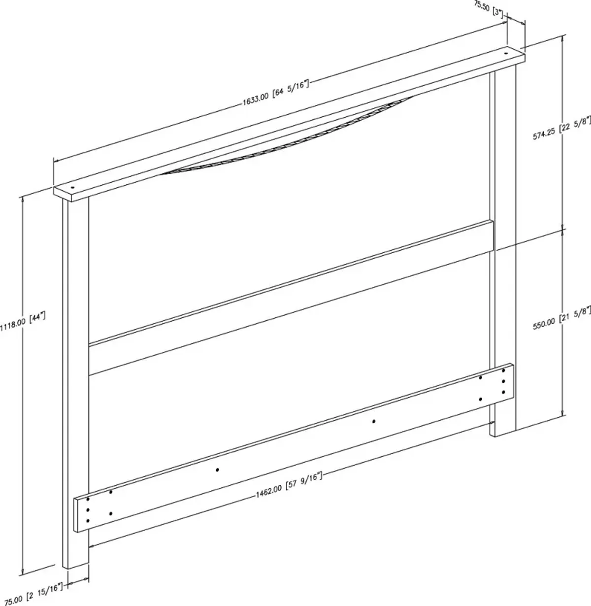 Gramercy White Full/Queen Headboard - South Shore