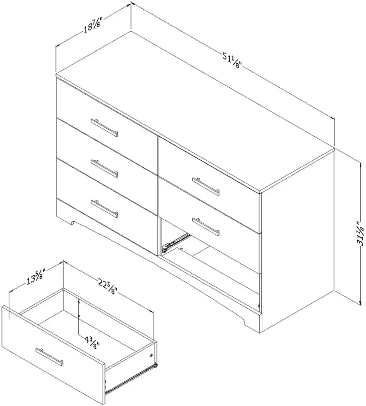 Gramercy Black Dresser - South Shore