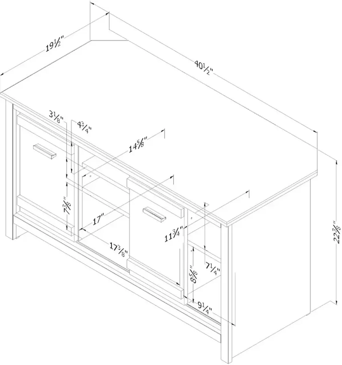 Exhibit Gray Corner TV Stand - South Shore