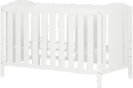Angel White 2-in-1 Crib with Toddler Rail - South Shore
