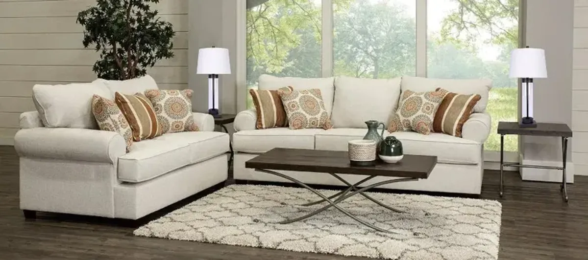 Alison Linen 7-Piece Living Room Set