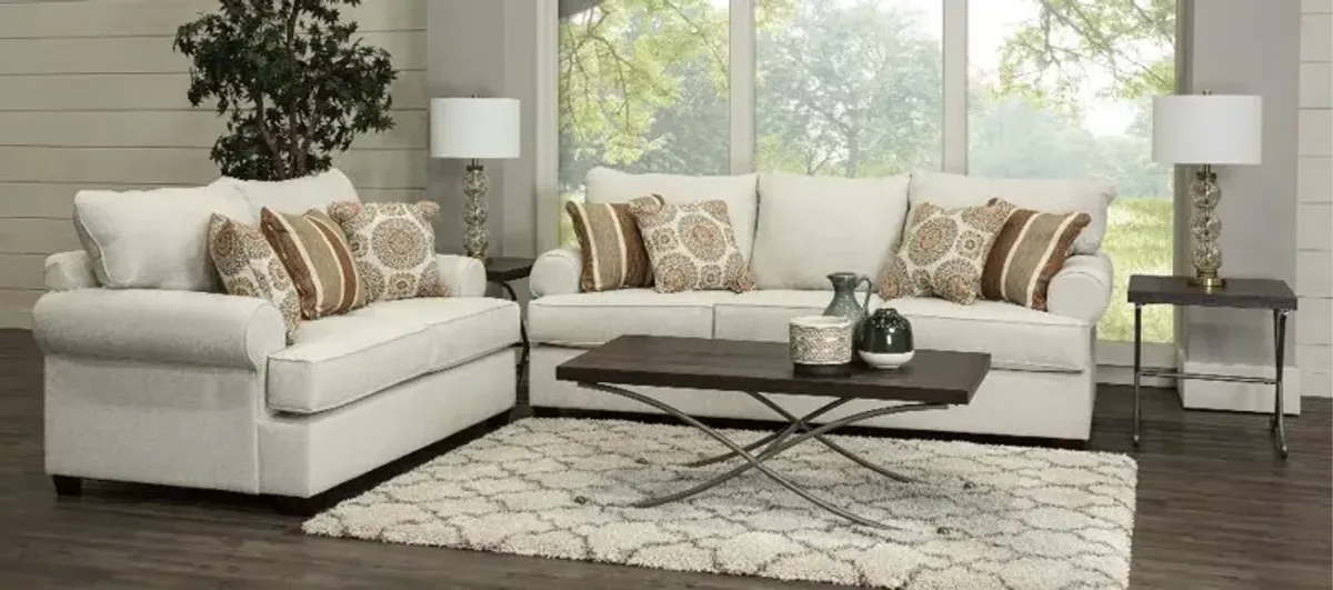 Alison Linen 7-Piece Living Room Set