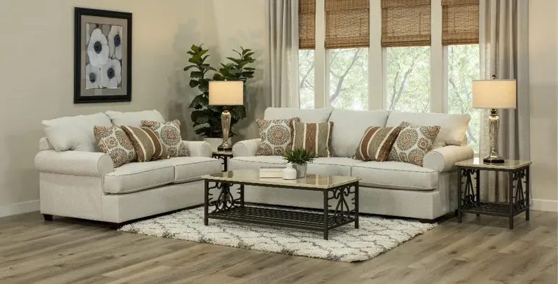 Alison Linen 7-Piece Living Room Set