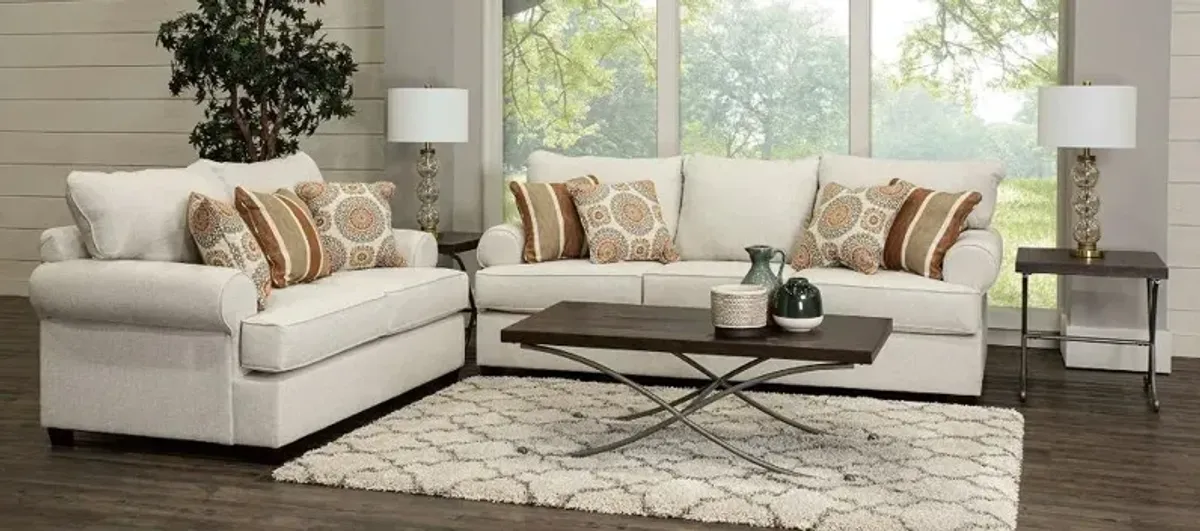 Alison Linen 7-Piece Living Room Set