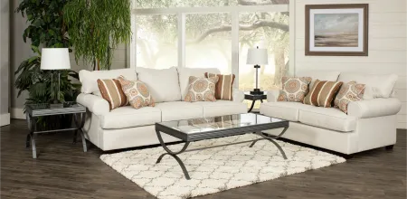 Alison Linen 7-Piece Living Room Set