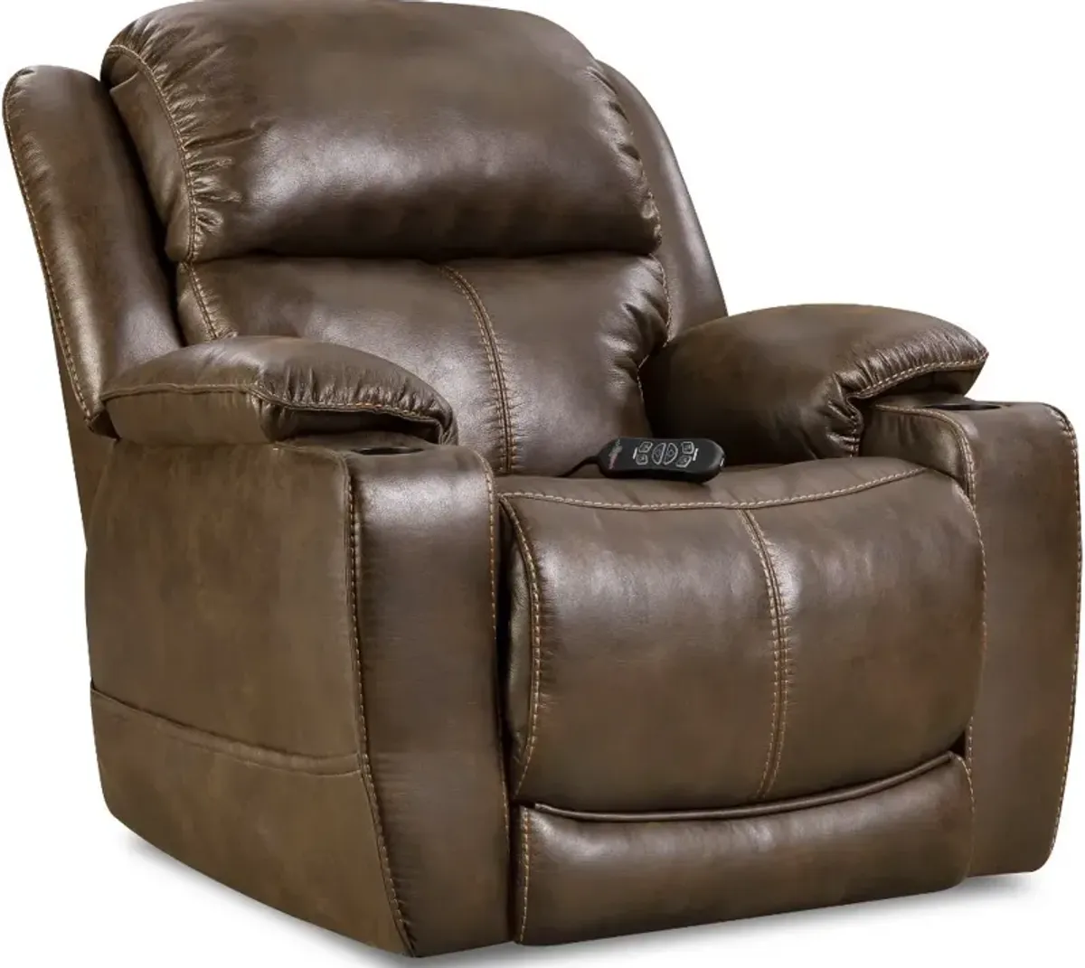 Starship Walnut Brown Power Recliner