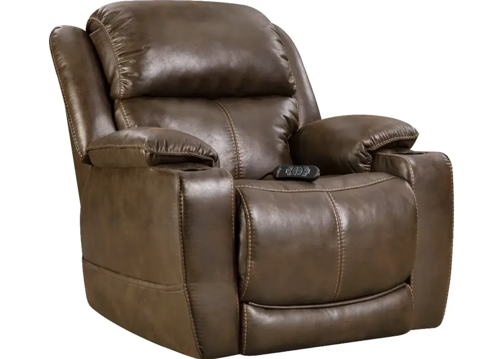 Starship Walnut Brown Power Recliner