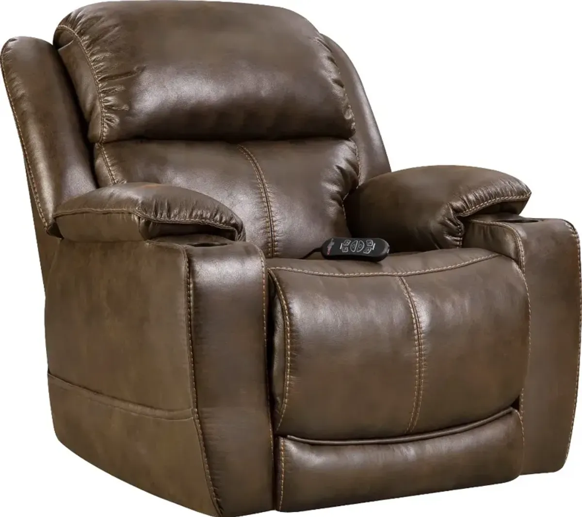 Starship Walnut Brown Power Recliner