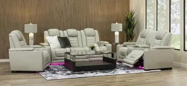 Revere Graphite and Chrome Glass Top Coffee Table