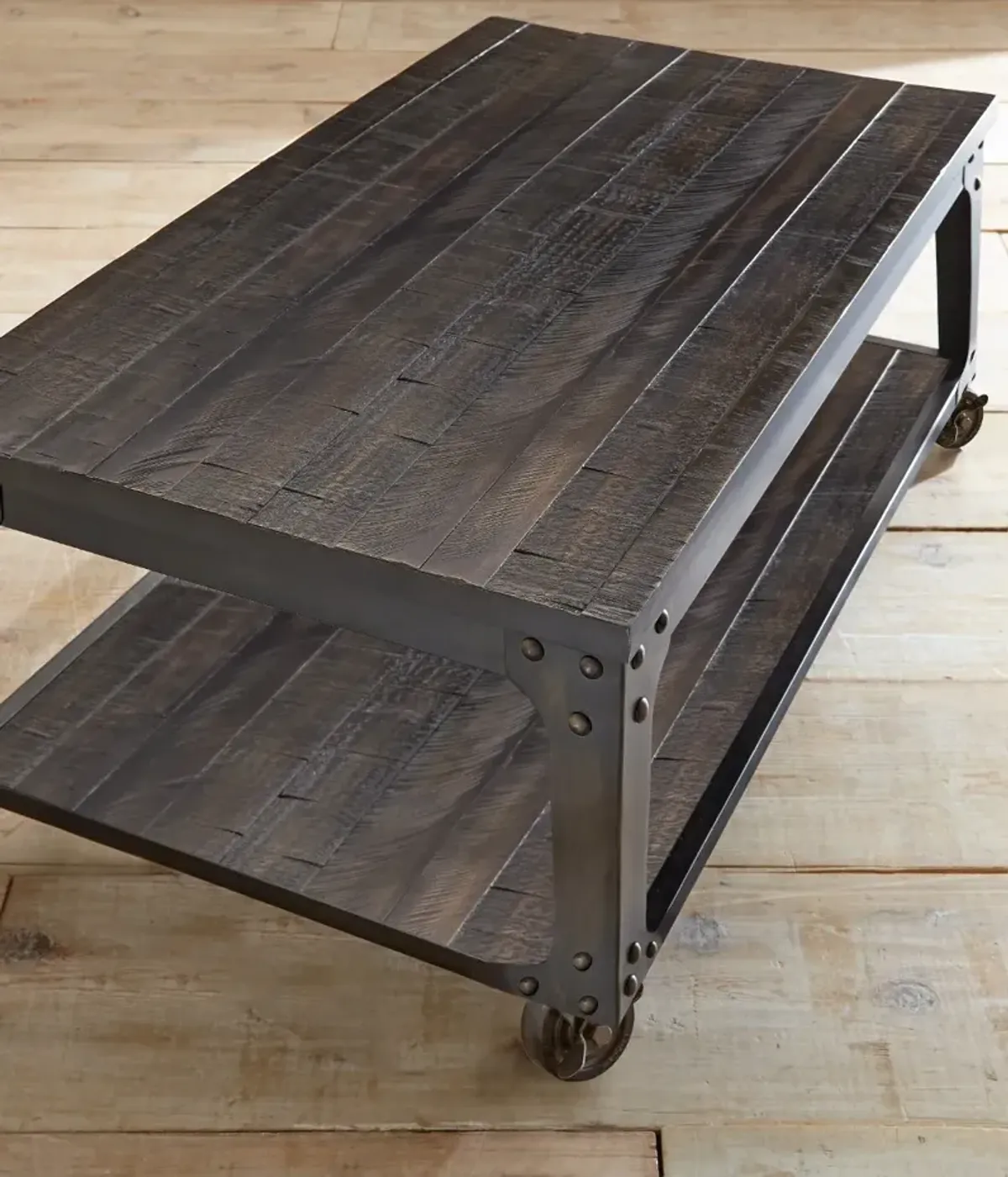 Sherlock Tobacco Brown Barn Wood Lift Top Coffee Table