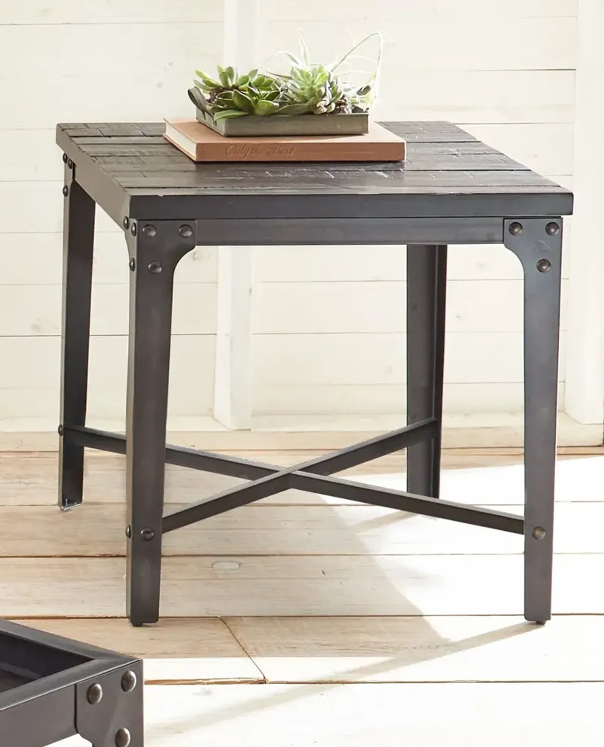 Sherlock Tobacco Brown Barn Wood End Table