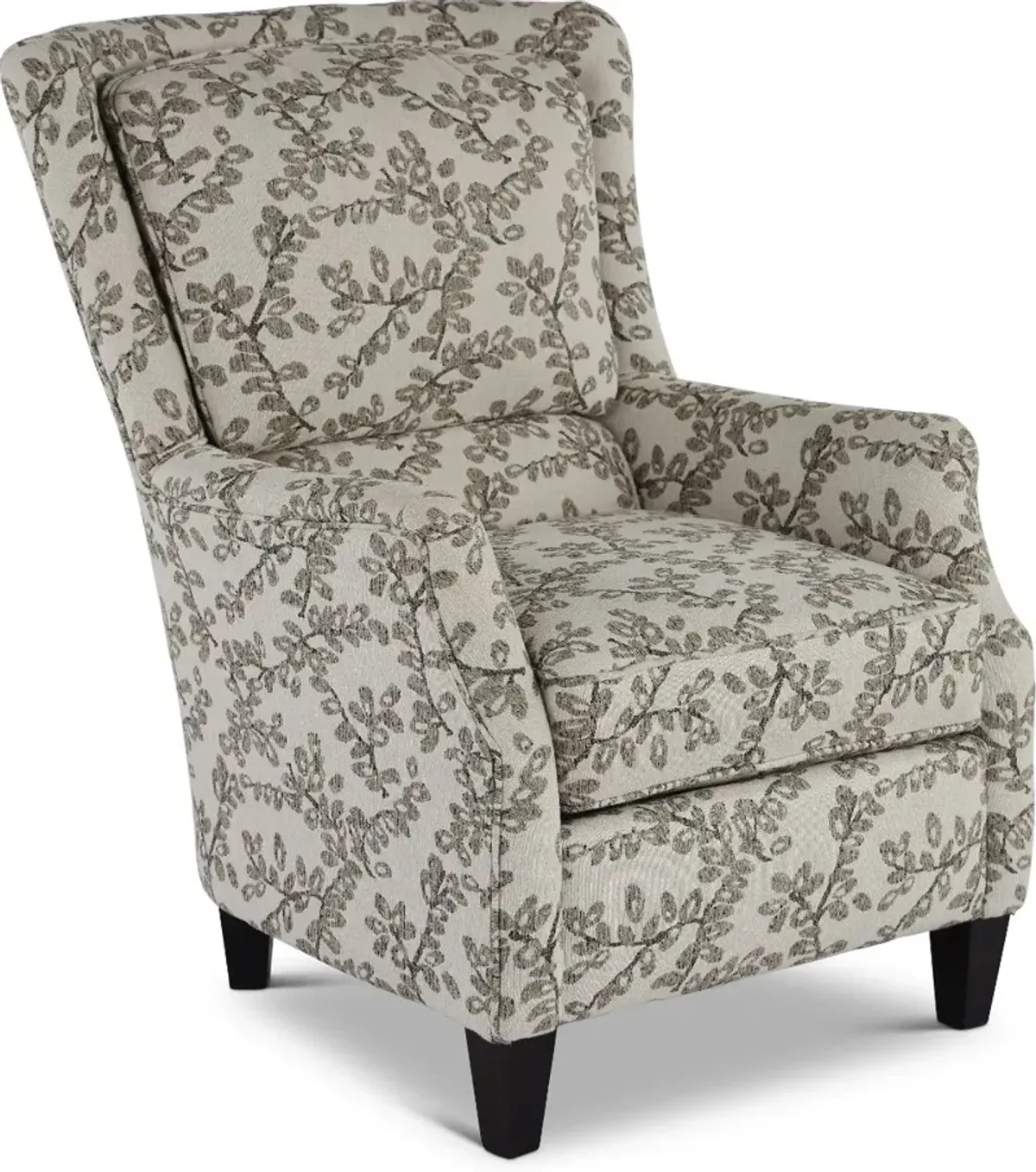 Loren Neutral French-Inspired Wing Accent Chair