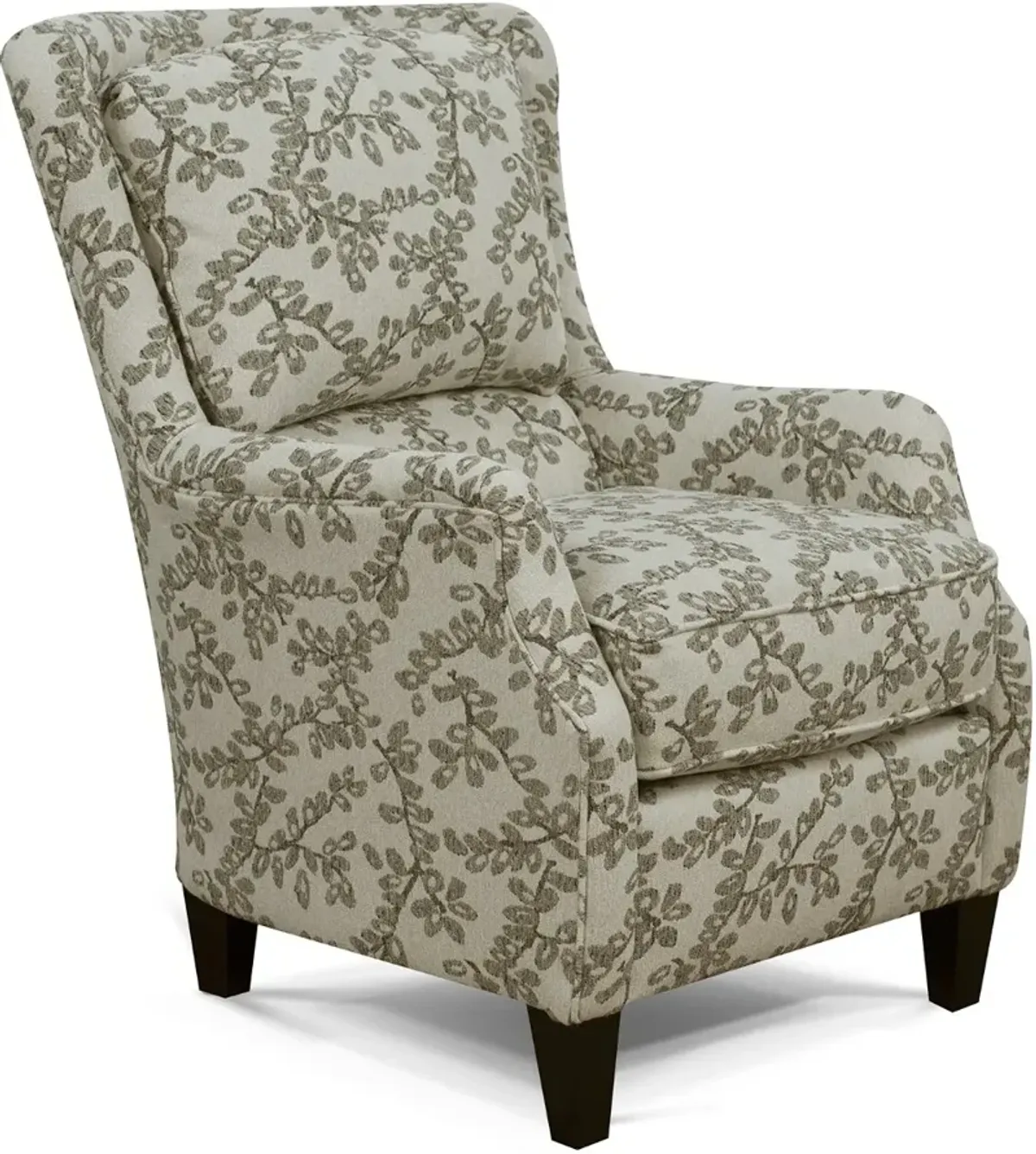 Loren Neutral French-Inspired Wing Accent Chair