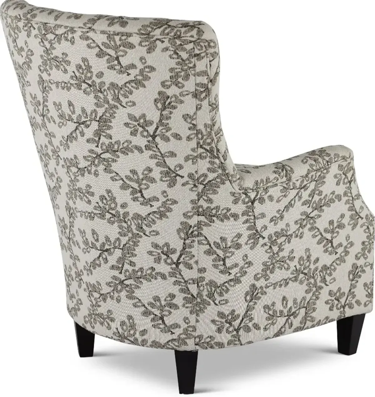 Loren Neutral French-Inspired Wing Accent Chair