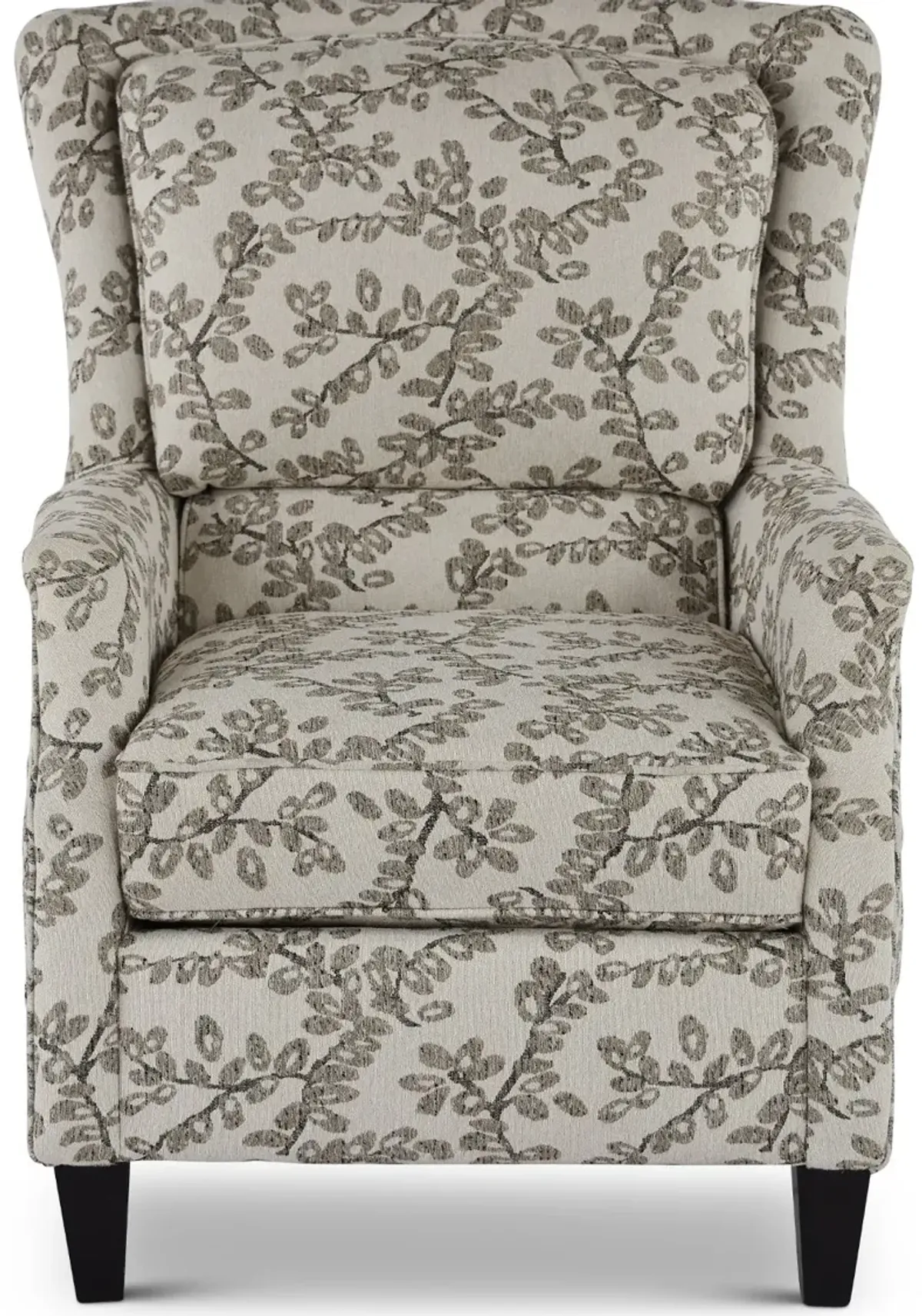 Loren Neutral French-Inspired Wing Accent Chair