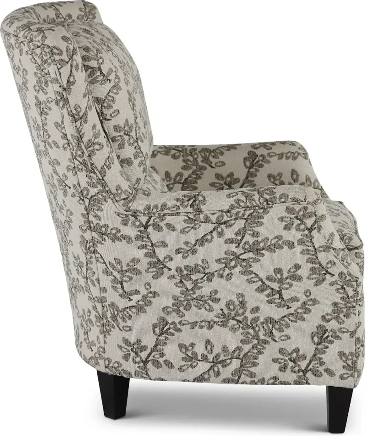 Loren Neutral French-Inspired Wing Accent Chair