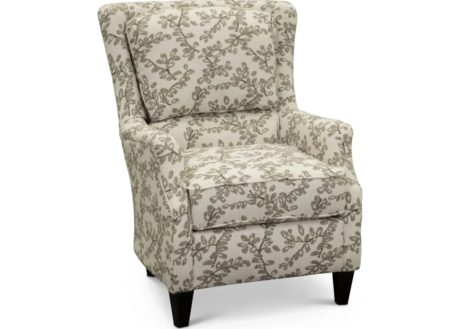 Loren Neutral French-Inspired Wing Accent Chair