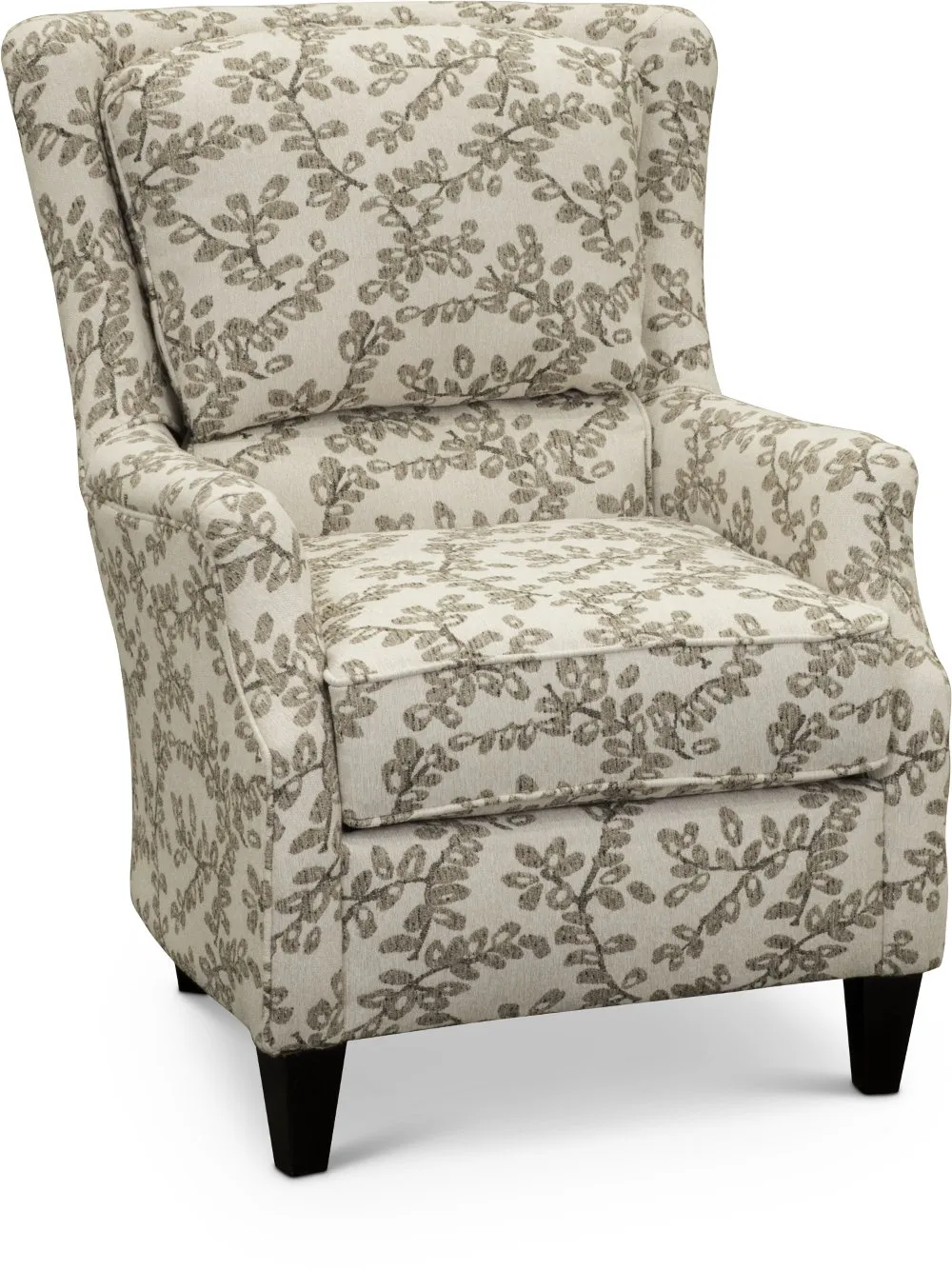 Loren Neutral French-Inspired Wing Accent Chair