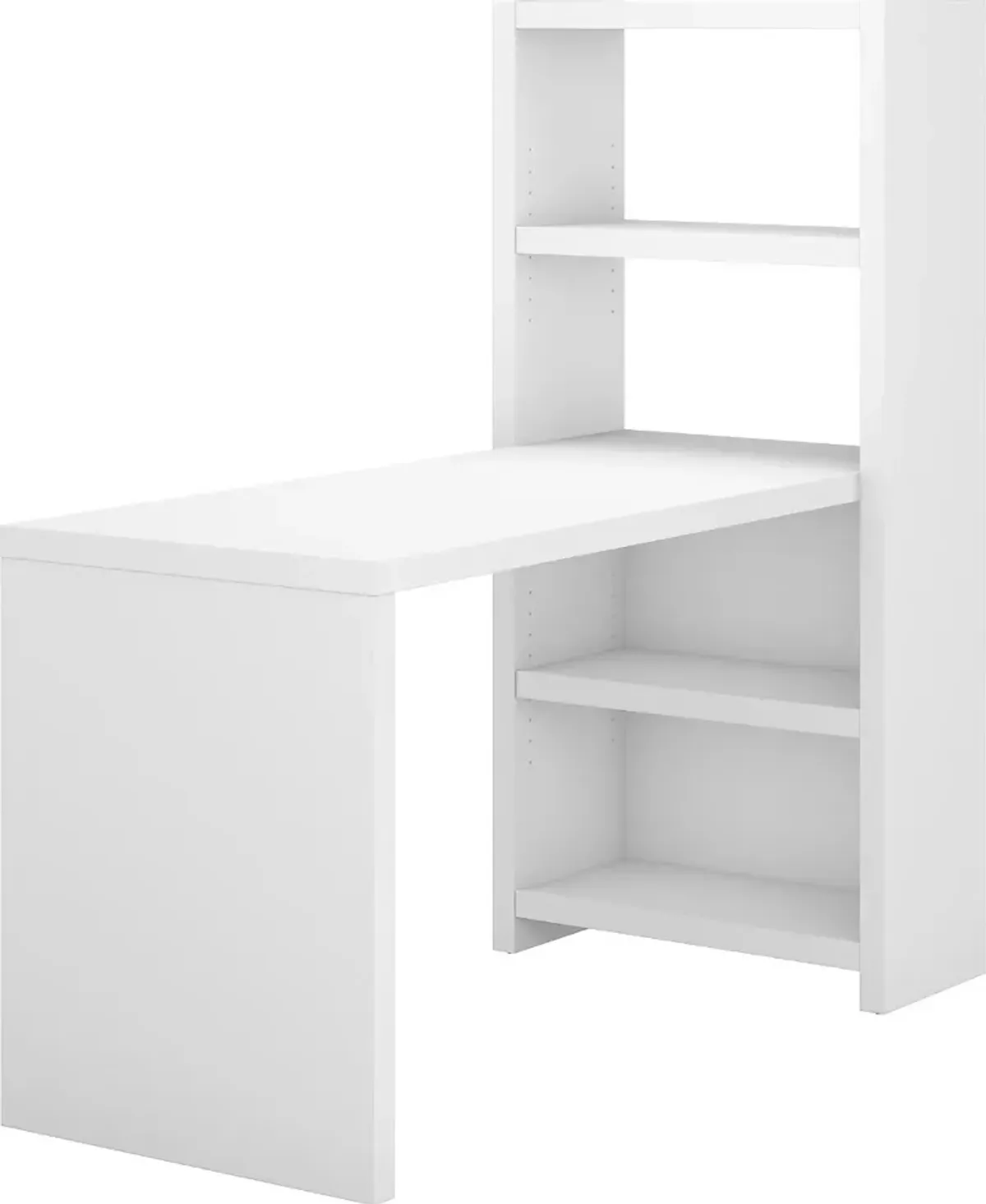 Eco White Bookcase Desk (56 Inch) - Bush Furniture