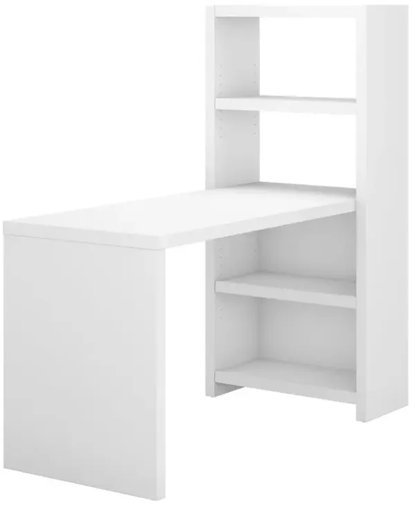 Eco White Bookcase Desk