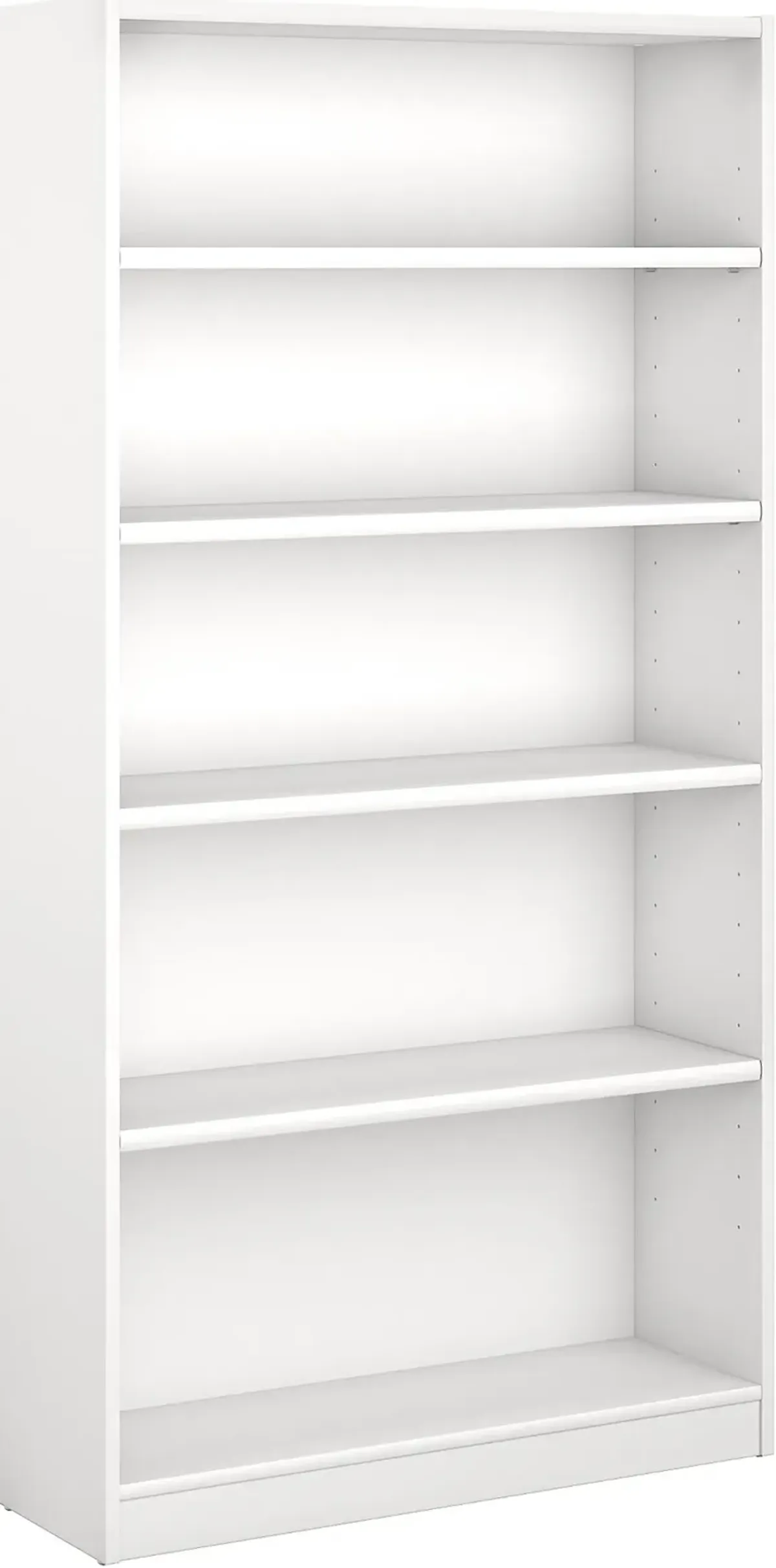 White 5-Shelf Bookcase - Bush Furniture