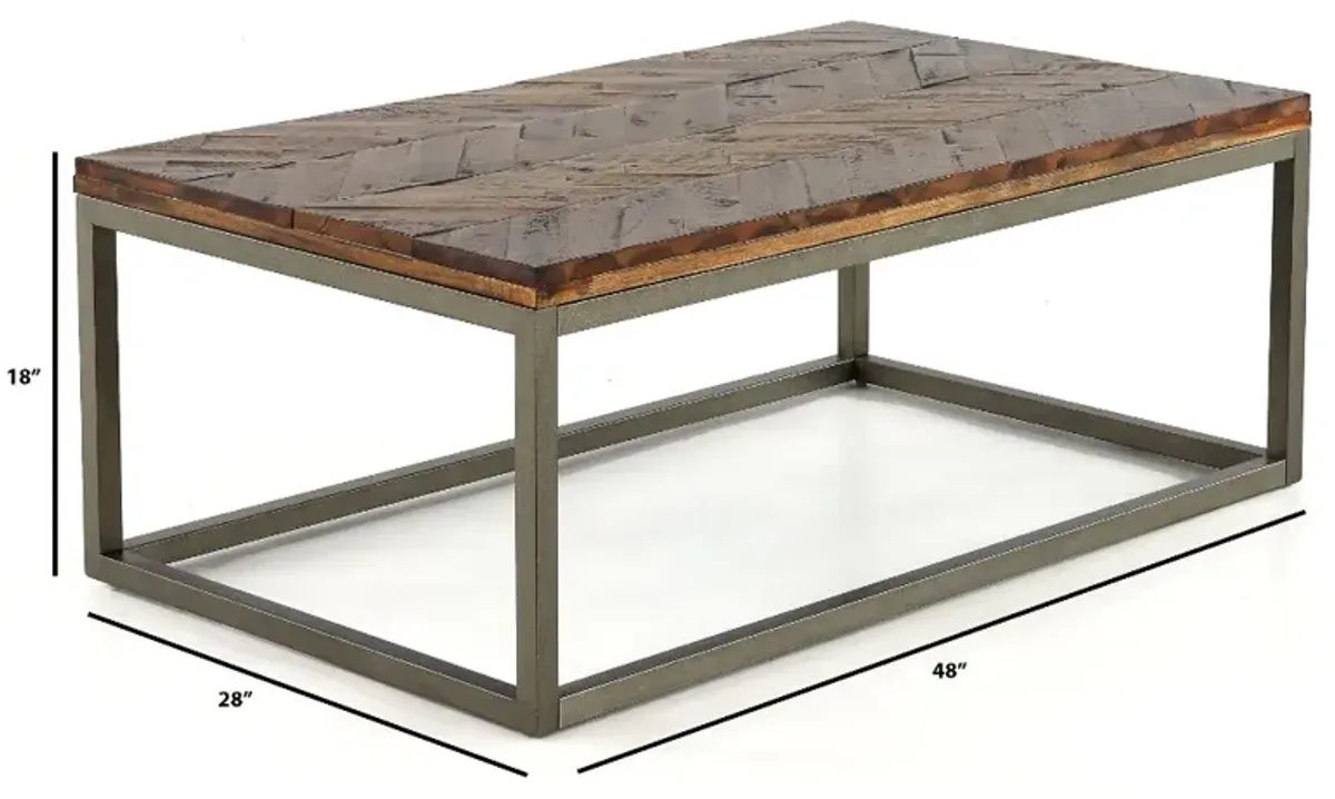 Lorenza Honey Brown Coffee Table