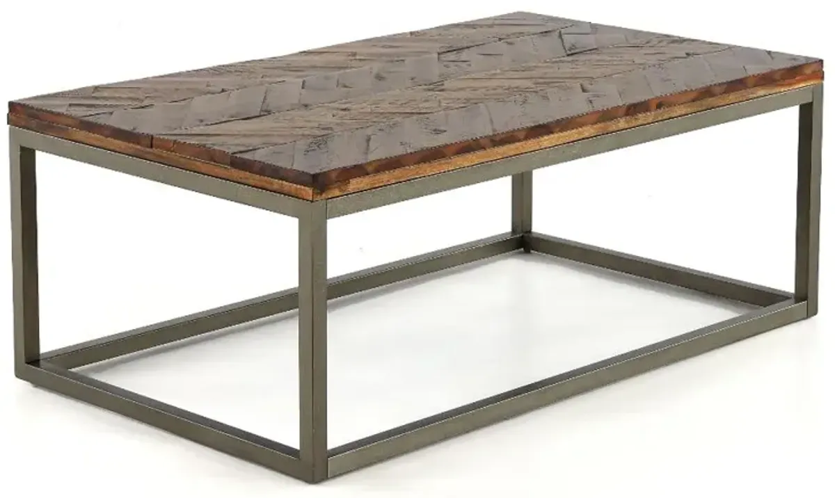 Casual Rustic Honey Brown Coffee Table