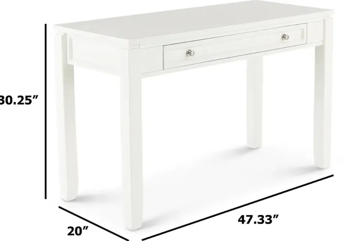 Catrina White 47 Inch Writing Desk