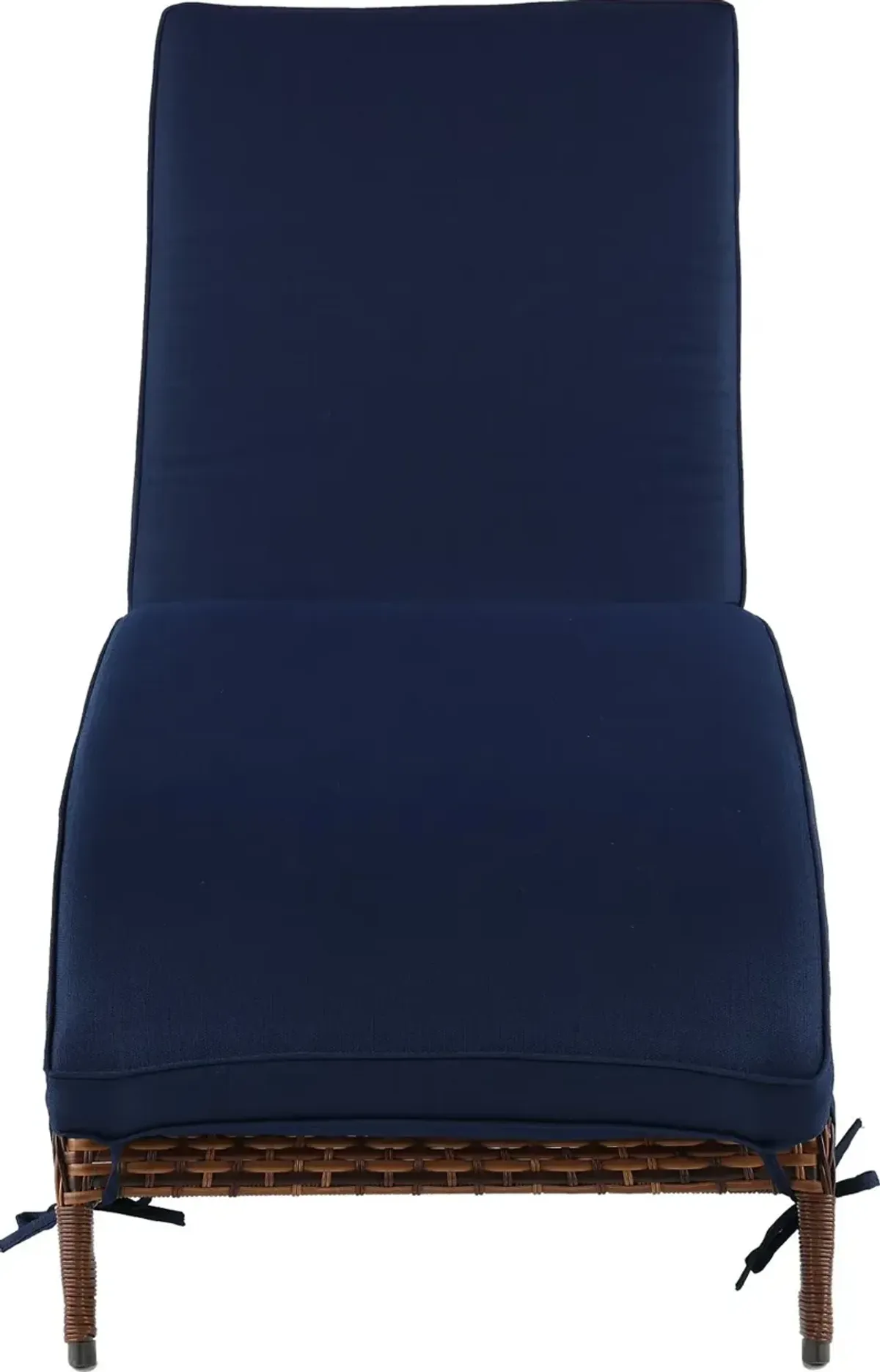 Appia Navy Patio Chaise Lounge Chair