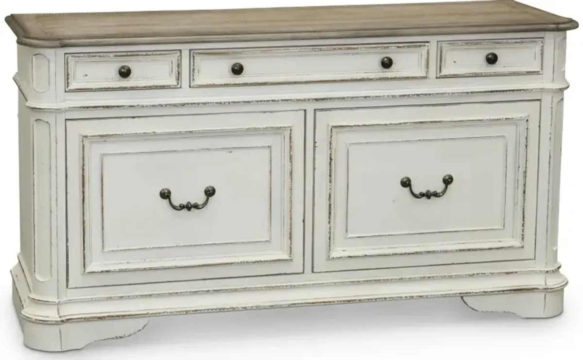 Magnolia Manor Antique White Cabinet