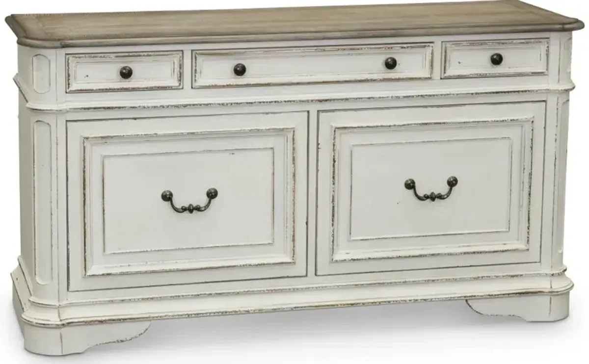 Magnolia Manor Antique White Cabinet