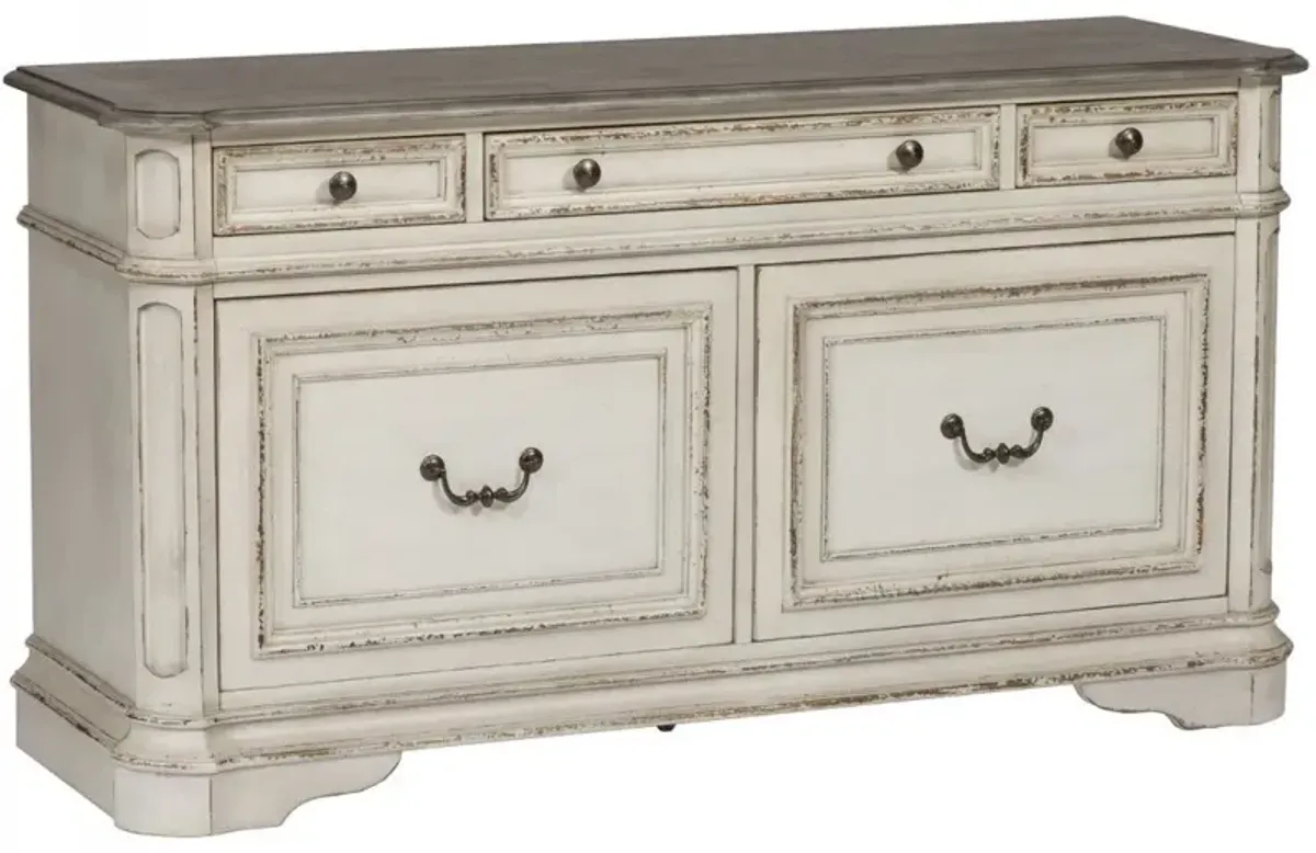 Magnolia Manor Antique White Cabinet