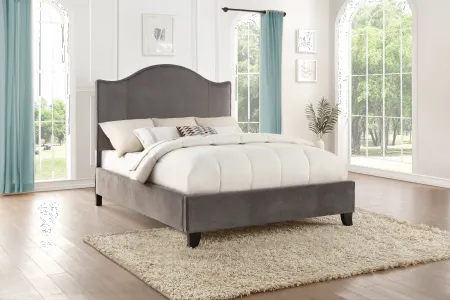 Dalmore Classic Gray Queen Upholstered Bed