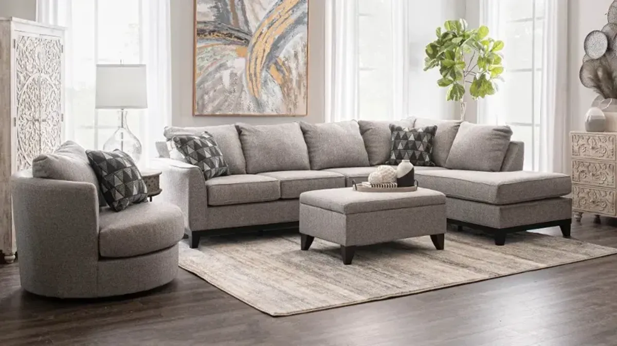 Emerson Gray 2 Piece Sectional