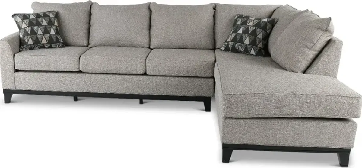 Emerson Gray 2 Piece Sectional