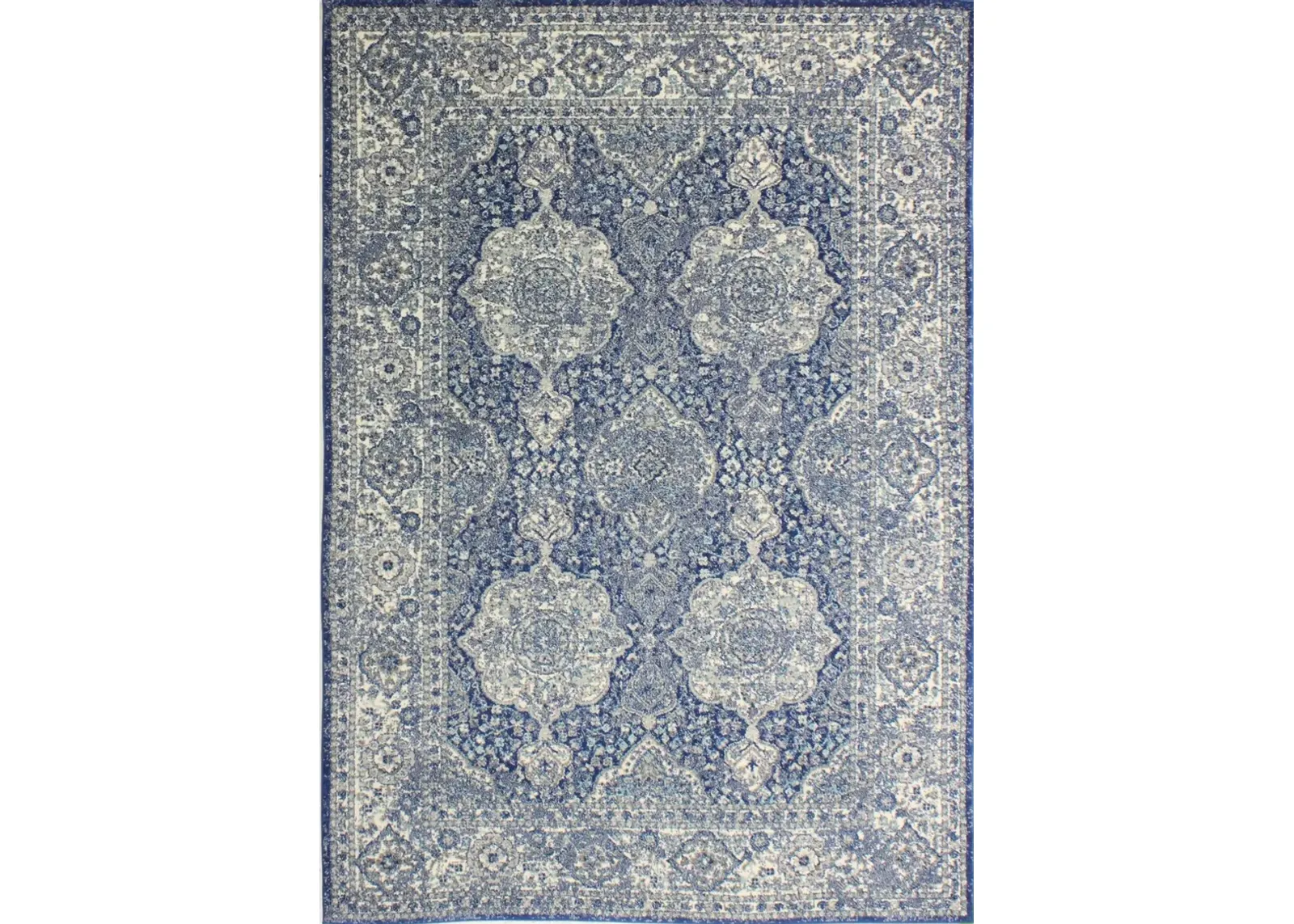 Everek 4 x 6 Dark Blue Rug