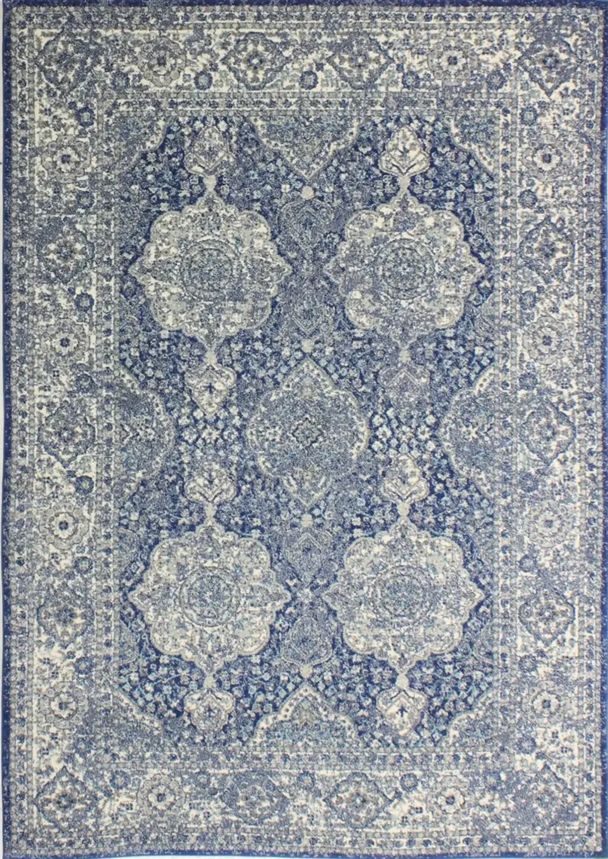 Everek 4 x 6 Dark Blue Rug