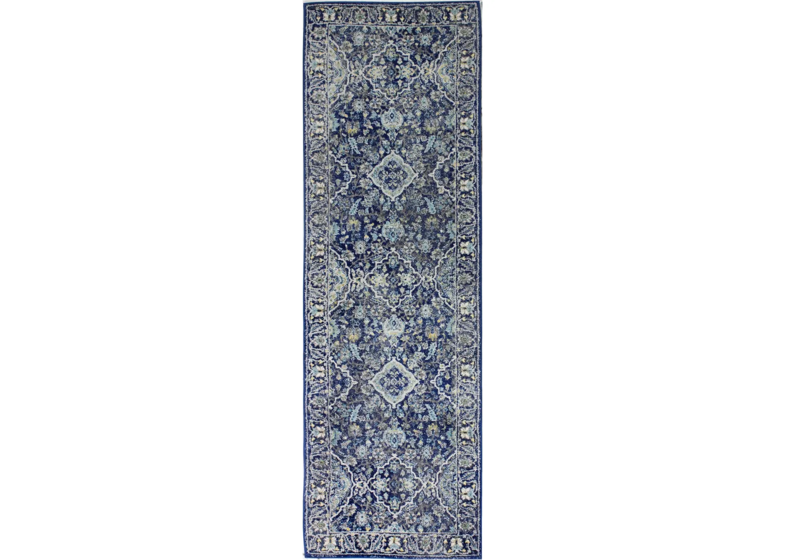 Everek Navy Blue Runner Rug