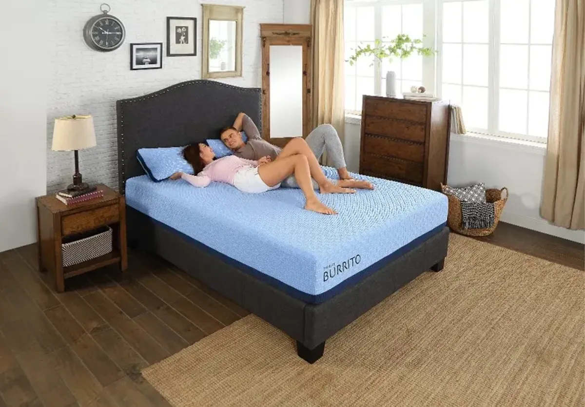 Blue Burrito Visco Gel Memory Foam Queen Mattress