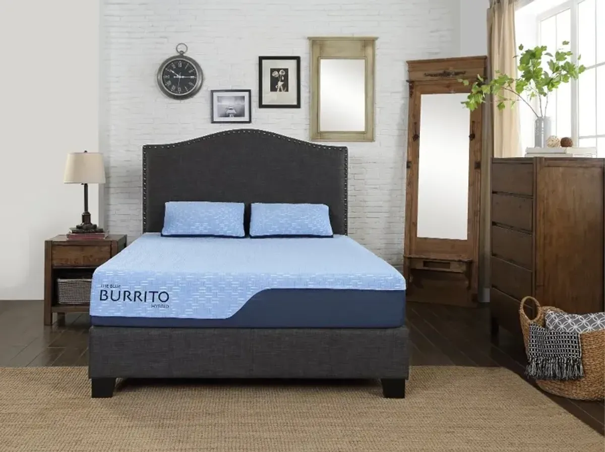 Blue Burrito Hybrid Memory Foam Twin Mattress