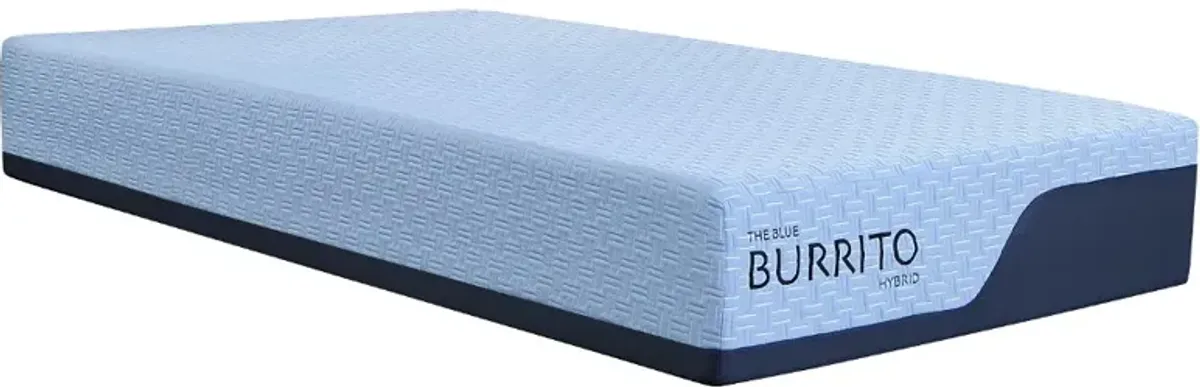 Blue Burrito Hybrid Memory Foam Twin Mattress