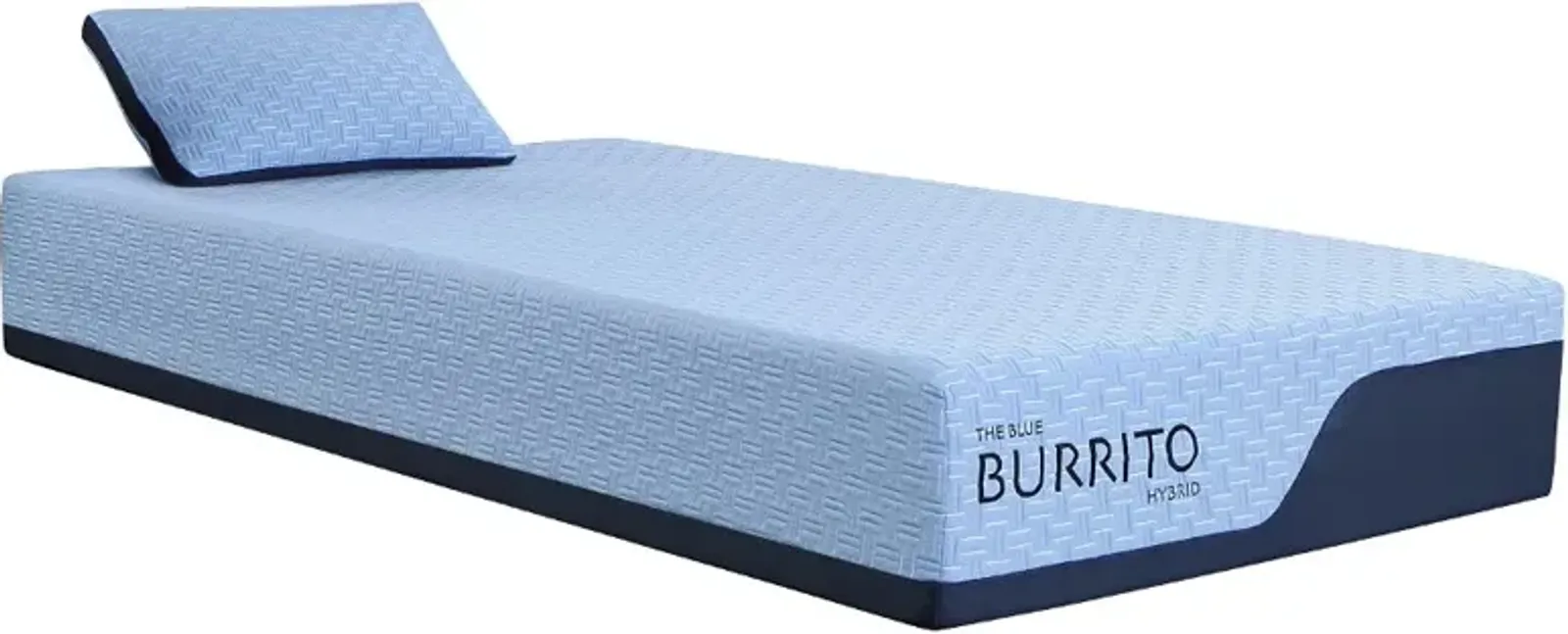 Blue Burrito Hybrid Memory Foam Twin Mattress