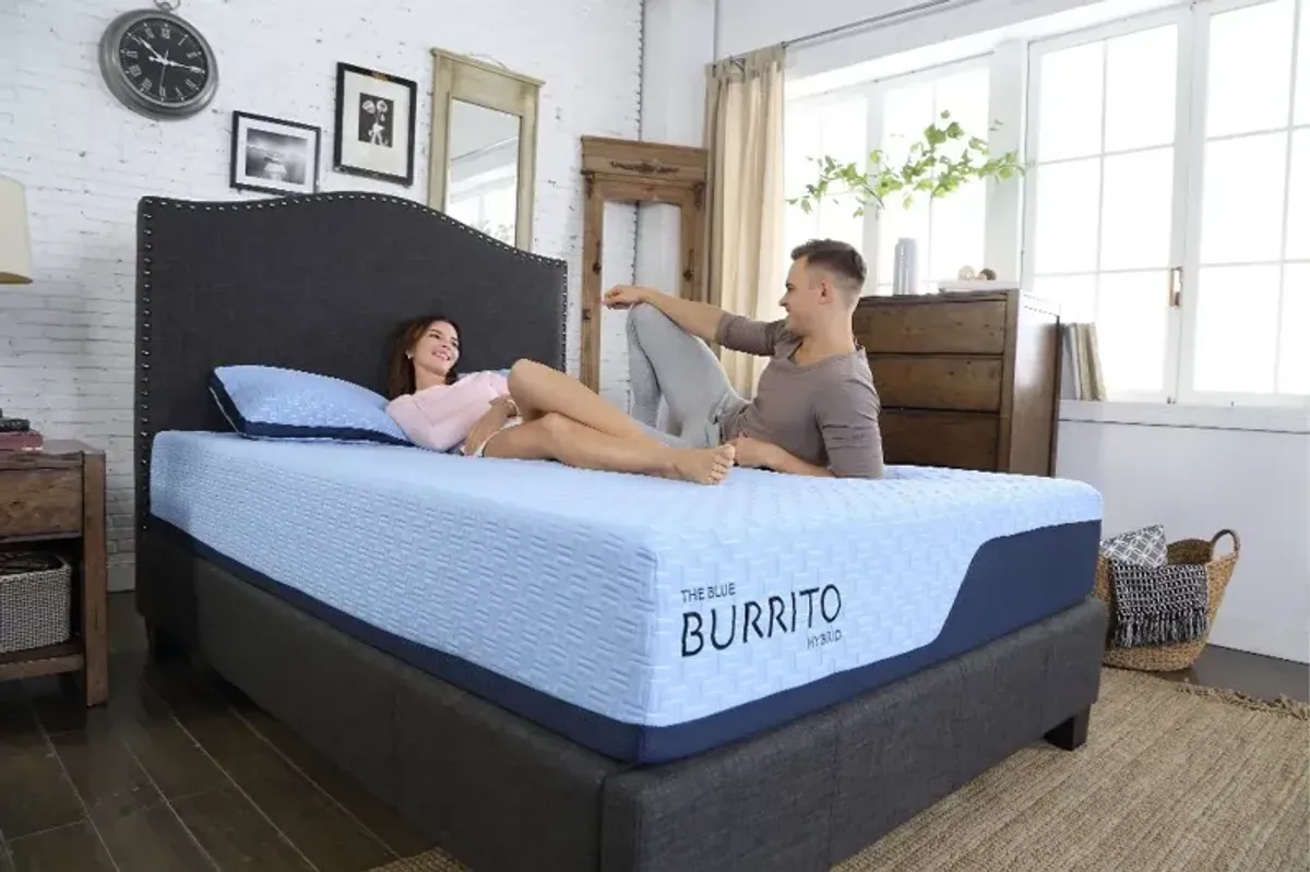 Blue Burrito Hybrid Memory Foam California King Mattress