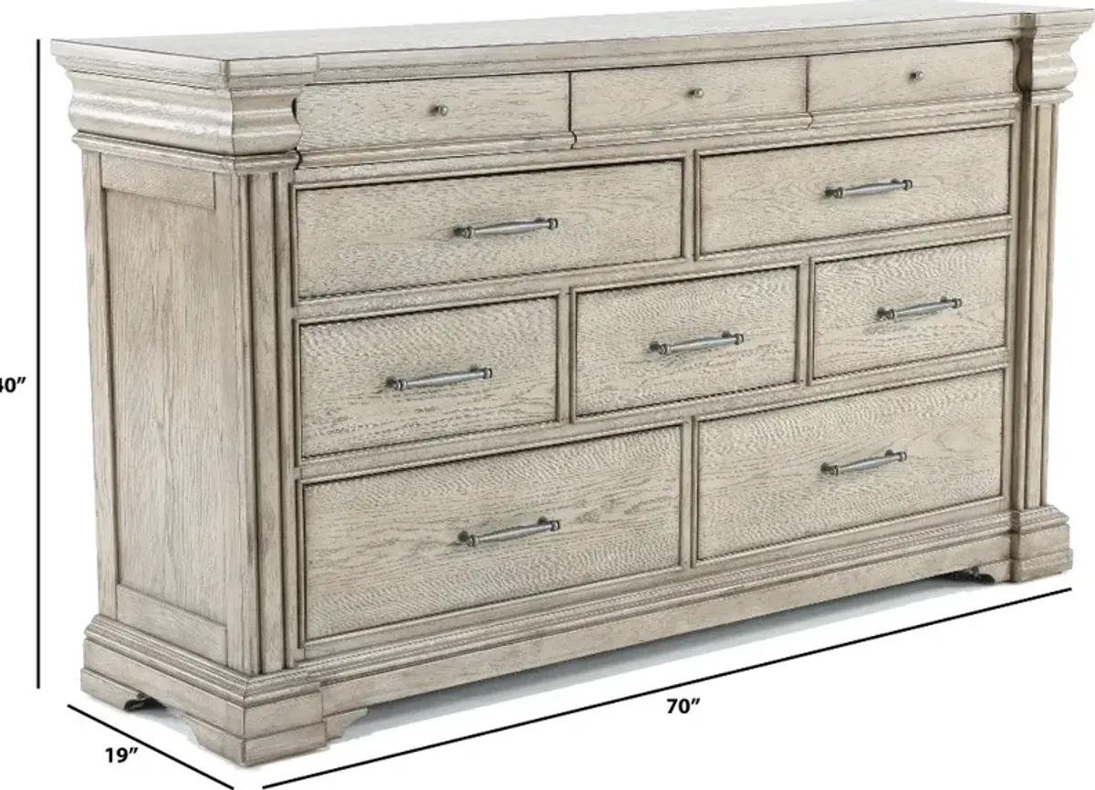 Madison Ridge Gray Dresser