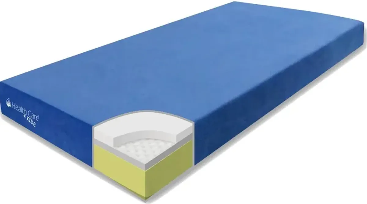 Health Care 4 Kids Blue Memory Foam Twin Mattress and Pillow