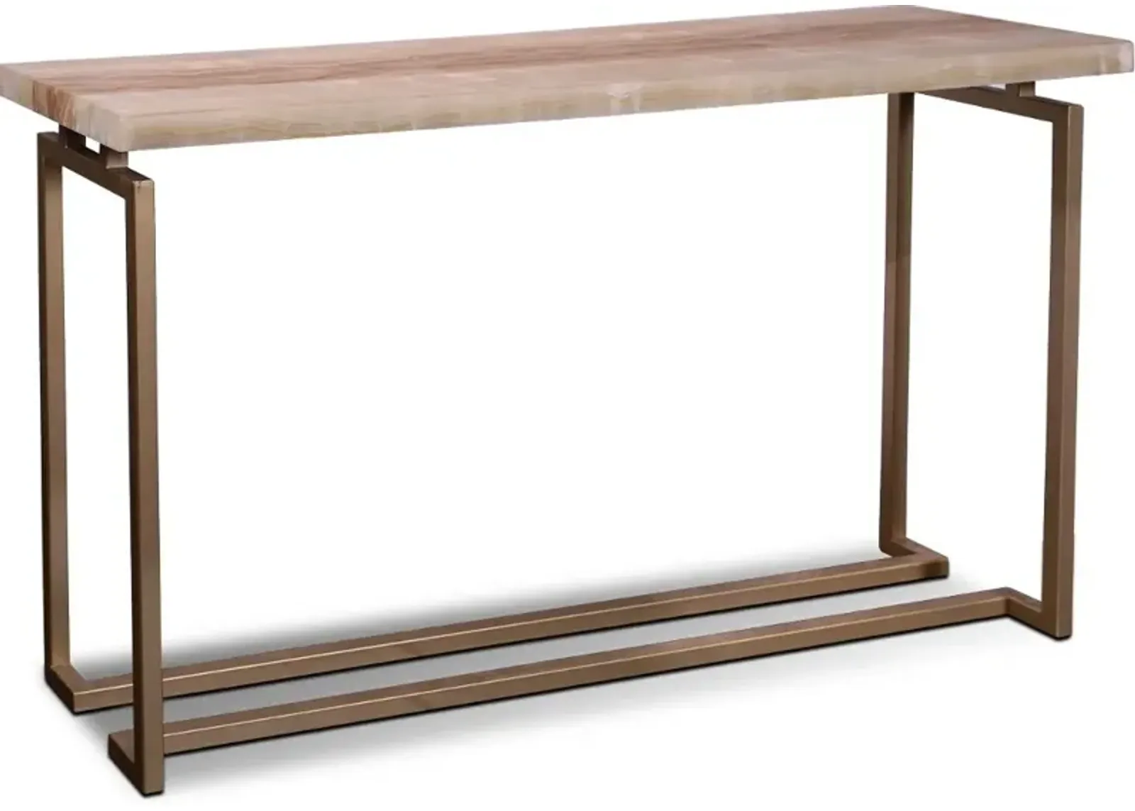 Spectrum Onyx and Gold Console Table