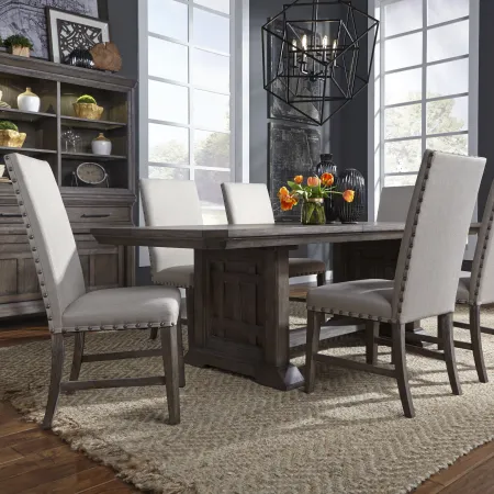 Artisan Prairie Gray Upholstered Dining Chair